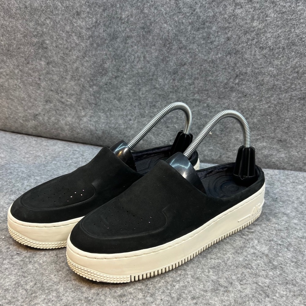 Nike Air Force 1 LXX Mules Black White Platform Sneakers Women's Size 8